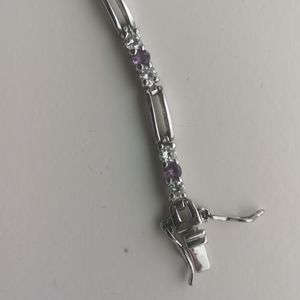 Beautiful silver tennis bracelet